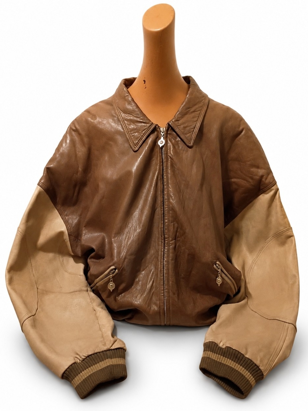 Pelle Pelle Leather Bomber Jacket - Mens Size, 46.